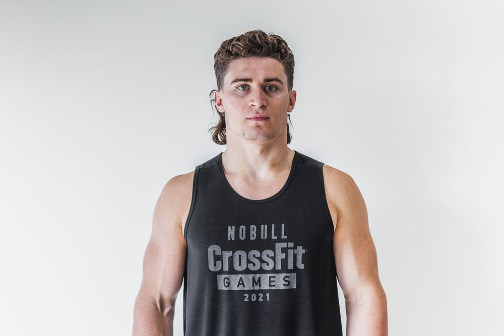 NOBULL Men's Crossfit Games® 2021 Tank Tops - Black - Ireland (1305SGUFJ)